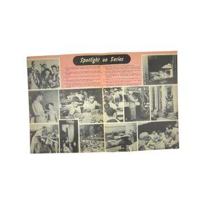 Little League 1954 Print Ad Baseball 2 Page Spotlight on Series World Series